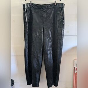Chico's faux Leather pants size 18 Tall